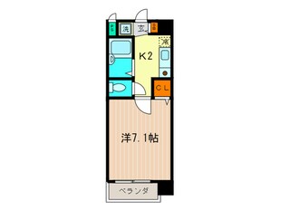 フラット２１の物件間取画像